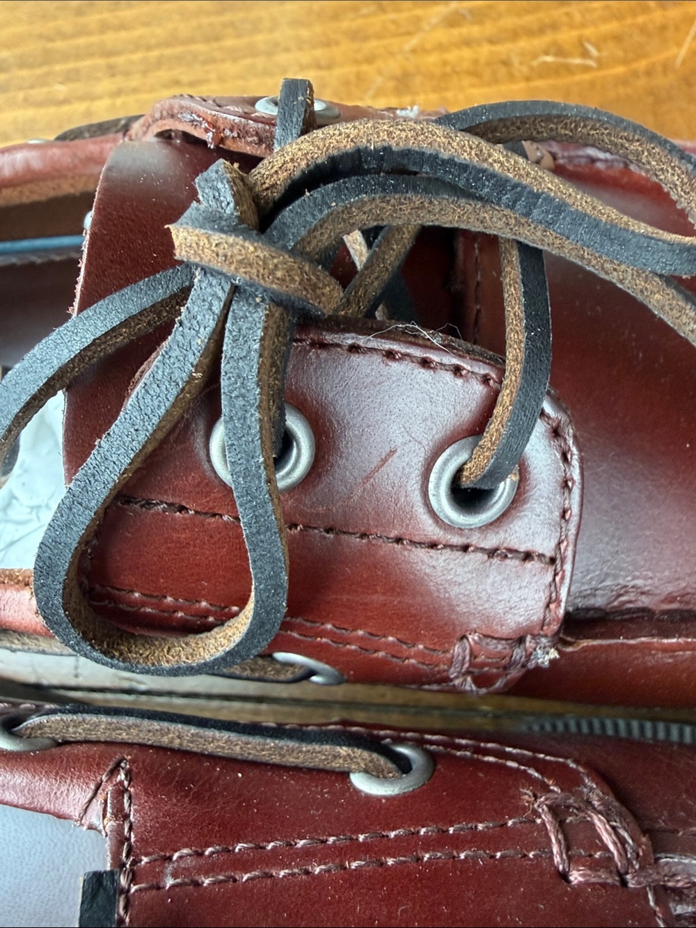 Bass Seafarer Brown Boat Shoe Slip On Sz 9 - Picture 7 of 13